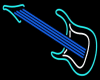 Blue neon Guitar2