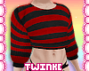 Cropped Sweater | Red