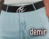 [D] Snow green jeans
