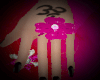 Magenta floral ring