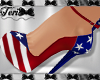 USA Stars & Stripes Heel