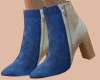 E* Mina Blue Beige Boots