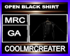 OPEN BLACK SHIRT