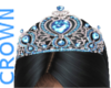 tiara, crown, blue, silv