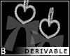DRV Bow Heart Earrings