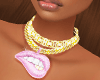 Lip - Sexy Necklace Gold