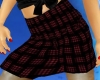 Black Red Chex Skirt