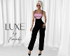 LUXE Pant Fit Blk Pink