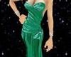 Green Satin Gown