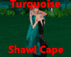 Turquoise Shawl Cape