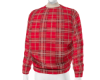Crimson Plaid Sweater