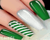 C~Green Glitz Nails