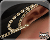 ! Gold chain earrings <3