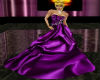 {AND}Purple Silk Dress