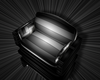 black&gray cuddle chair
