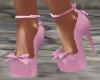 pink easter bow shoes