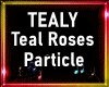 Teal Roses Particle