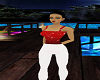 LADY ON RED N WHITE