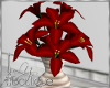 RED LILY VASE