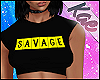 K| Savage Crop Top Yello