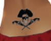 Pirate Skull Tramp Stamp