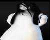 Fear Scary Ghost Halloween Costumes White Dress Black Hair