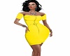 Yellow Tight Dress