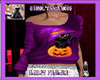 S purple hallowenn cat