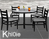 K cafe table chairs