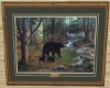 Art Black Bear w/cubs