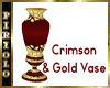 Crimson & Gold Vase