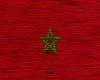 Morocco Wooden Flag