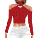 Sexy Red Knit Sweater
