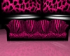 Pink Zebra chill couch