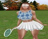 Tennis Dress L w/Blue V2