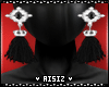 Boho Earrings Black 01
