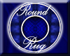 [TAMIE] Blue Round Rug