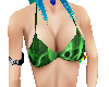 smokey green bikini top