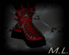 M.L SHOES RED