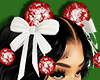 Xmas Dress Hair Puff Bow