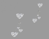 diamond heart eaings