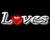 Chromed "Loves" Sticker