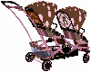 BabyGirl Twin Stroller