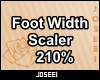 Foot Width Scaler 210%