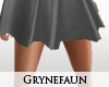 Leather skirt grey