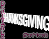 Thanksgiving Text Decor