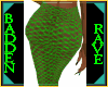 Fishnet green leggings