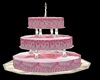 Pink Rose wedding cake