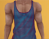 Blue Mesh Tank Top (M)