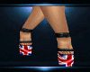 UK heeled platform shoe